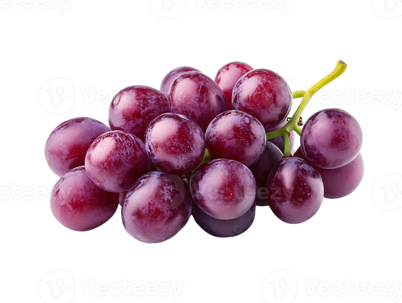 Isolated Grapes Cluster on Transparent Background png