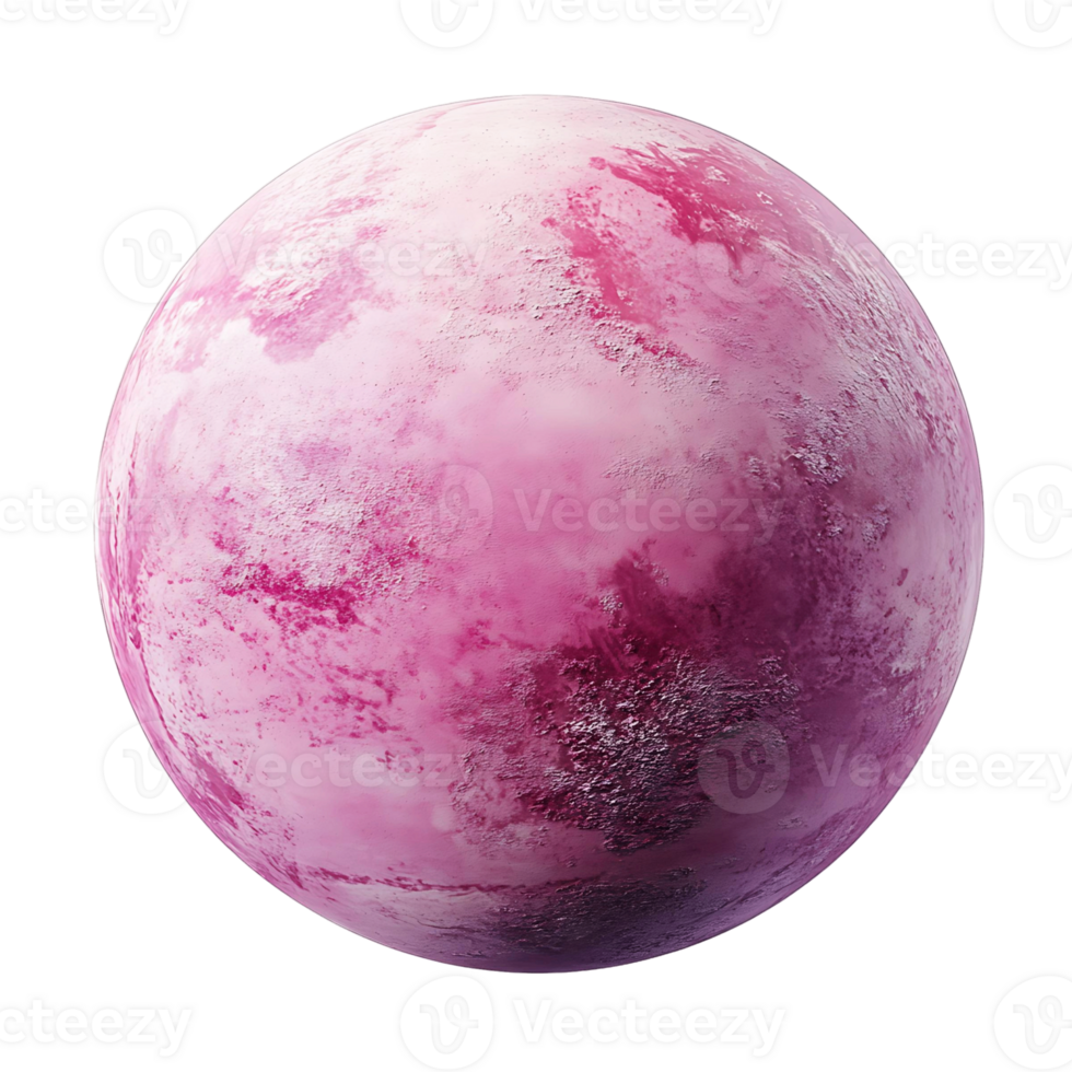 Pink Planet Drawing on Transparent Background png