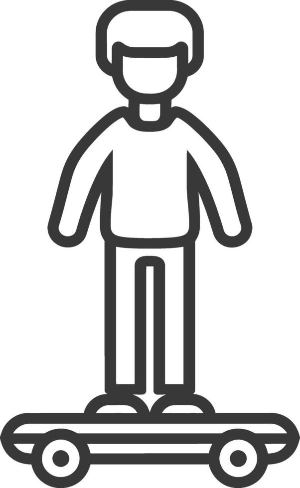 Skateboarder on skateboard illustration vector