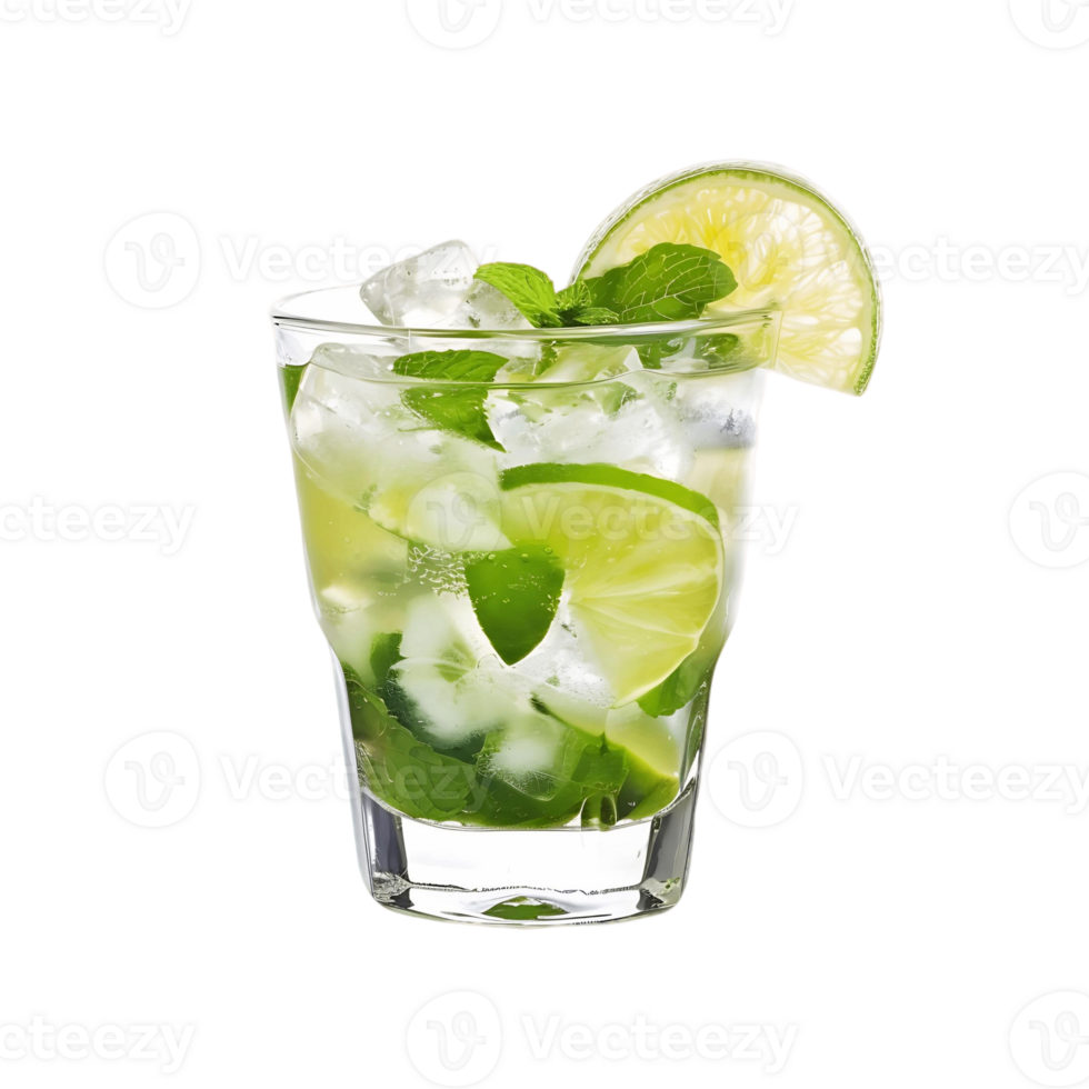 Isolated Caipirinha and Mojito on Transparent Background png