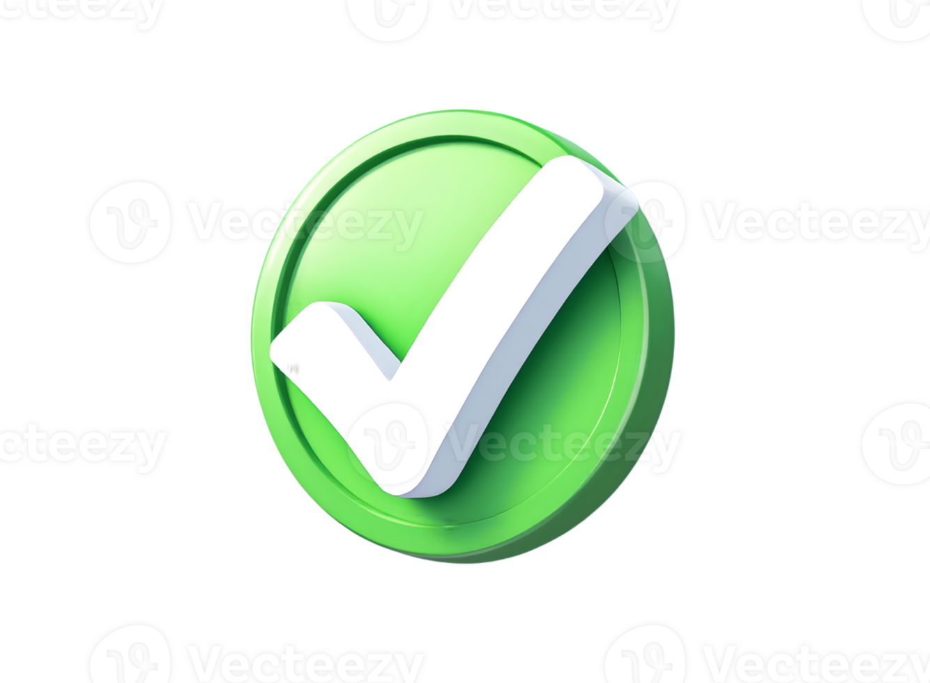 A green check mark on a transparent background png