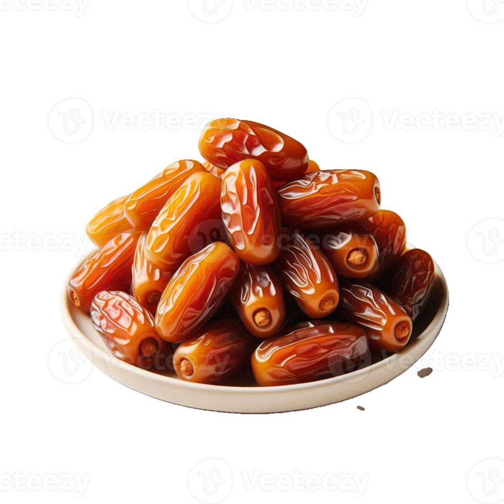 A bowl of dates on a transparent background png