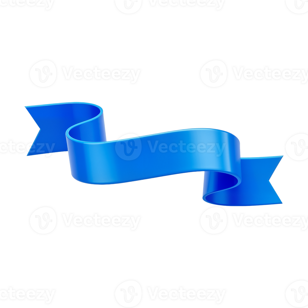Blue ribbon glossy for text and title png