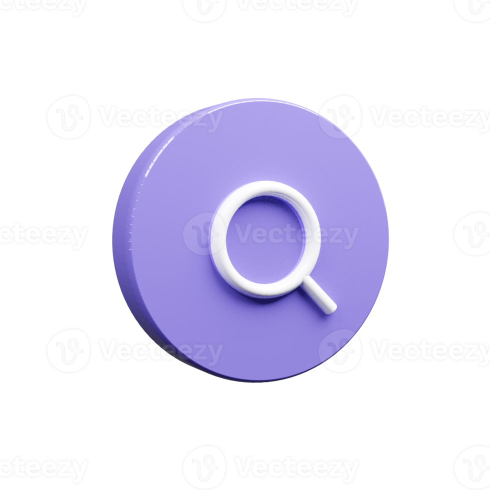 Find icon symbol 3d render png
