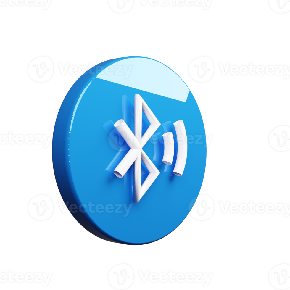 A blue button with a bluetooth symbol on it png
