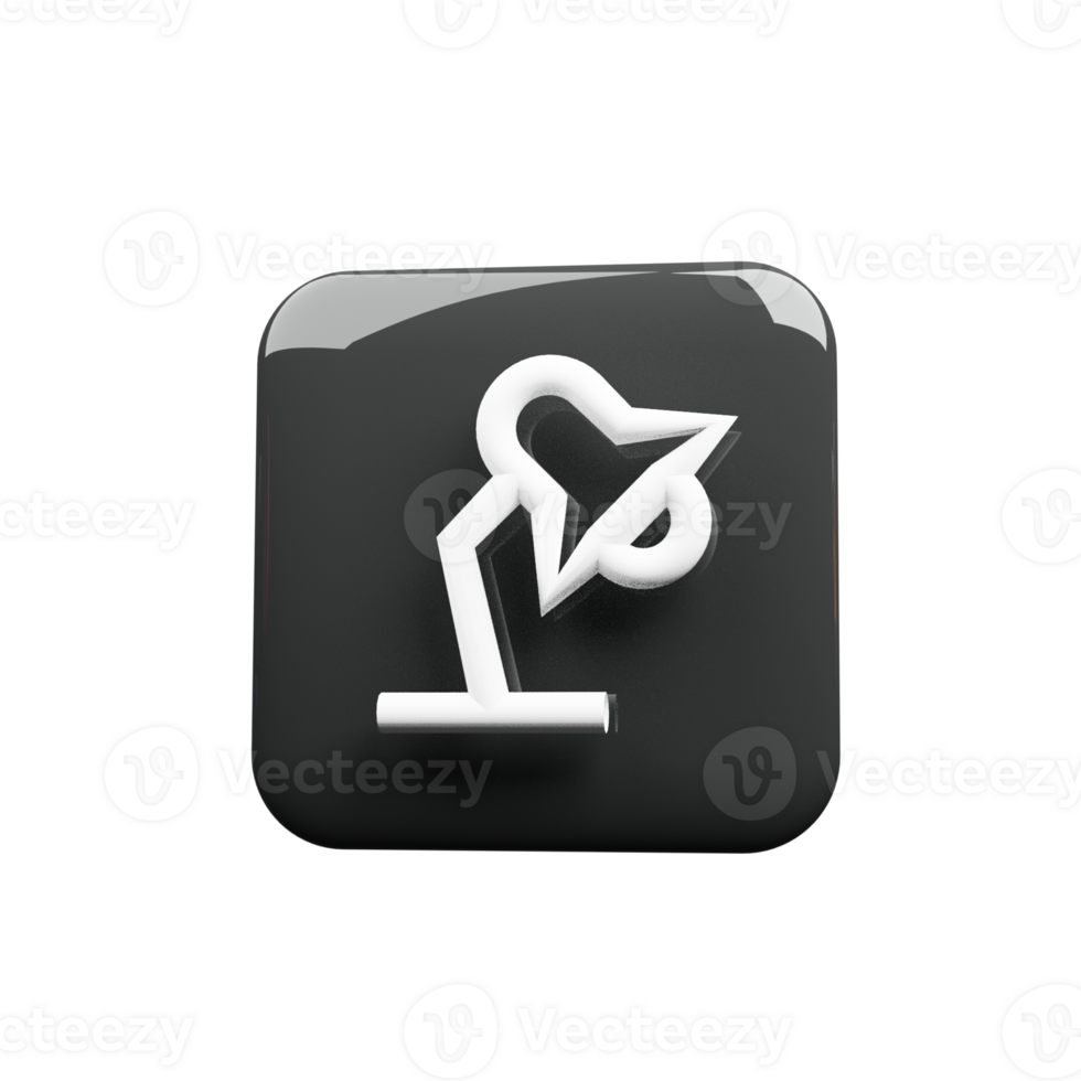A black and white icon with a white arrow png