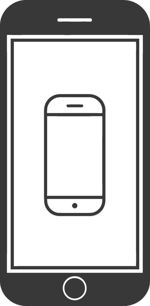 Mobile phone icon illustration vector