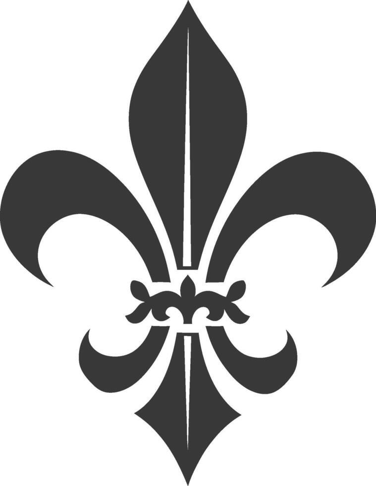 A fleur de lis symbol on a white background vector