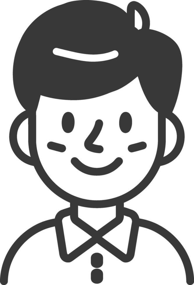 A man with a smile on his face vector