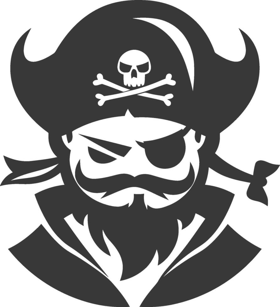 Pirate icon illustration vector