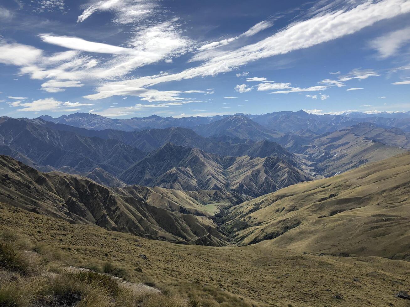 Roy's Peak in New Zealand near Wanaka Lake photo