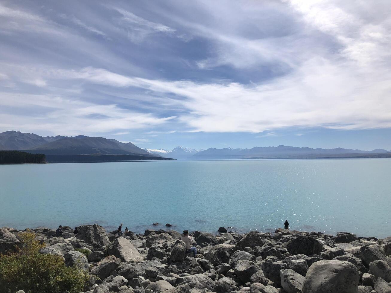 Lake Pukaki in New Zealand photo