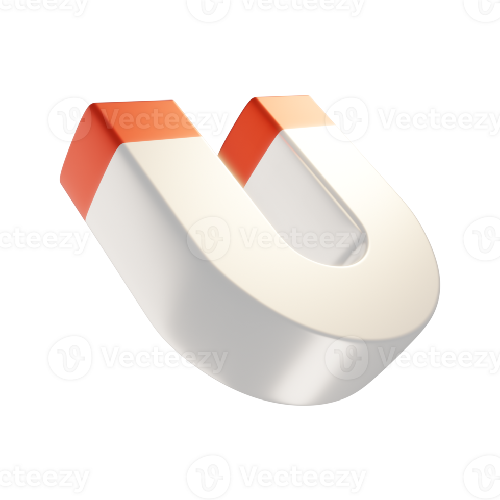 3d render of magnet png
