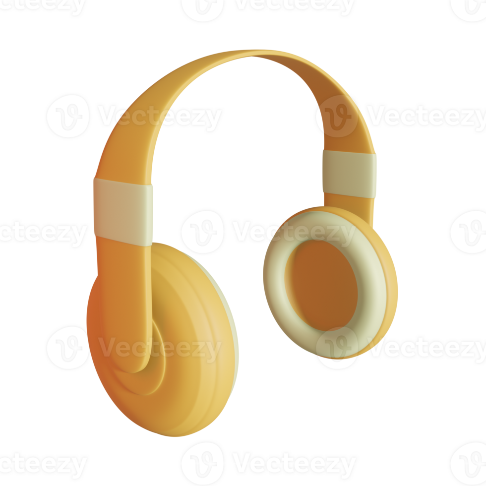 3d render of headphone png