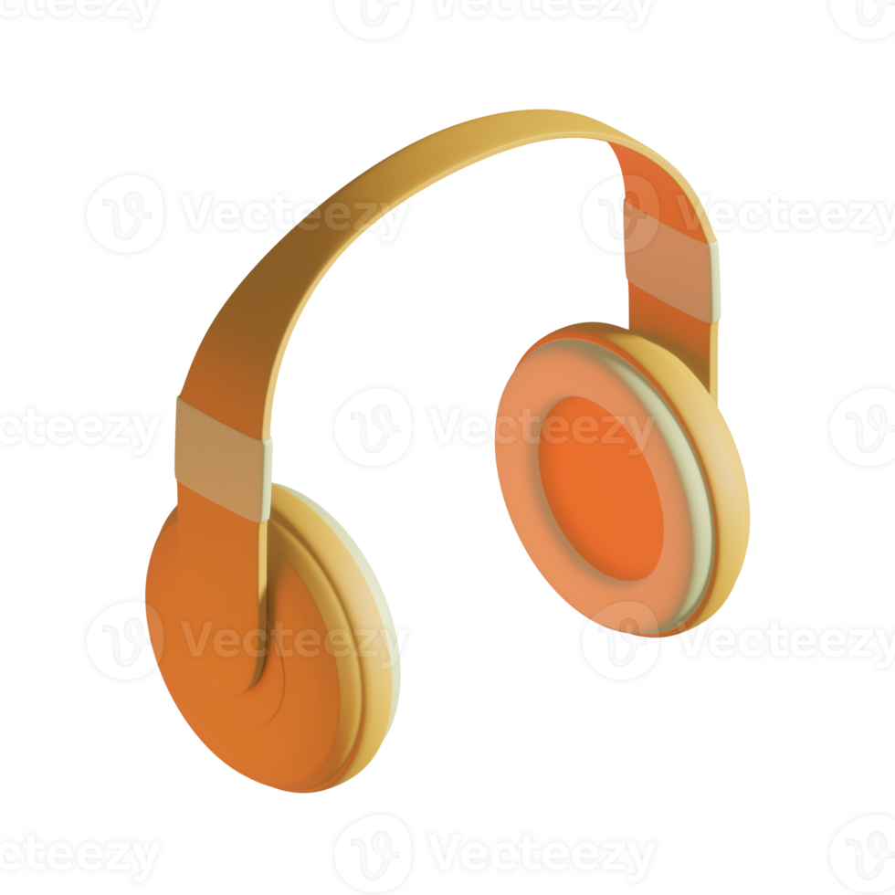 3d render of headphone png