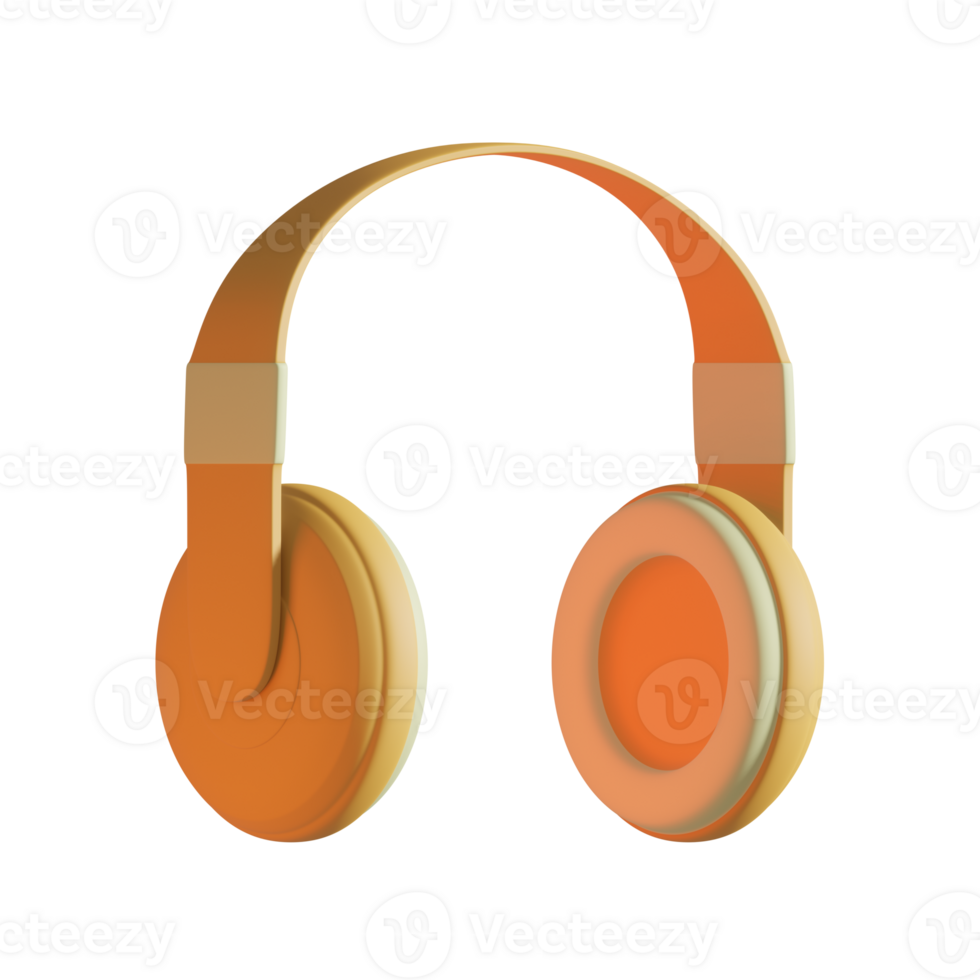 3d render of headphone png