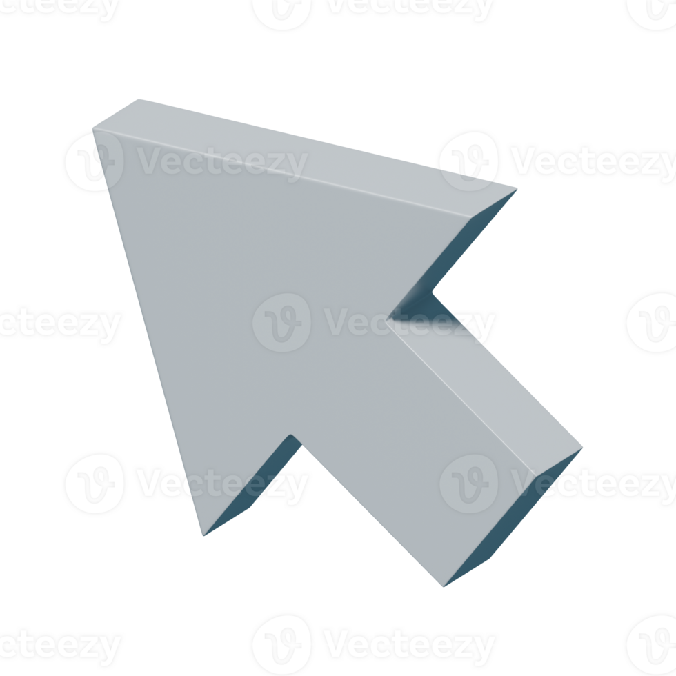 3d render of cursor png