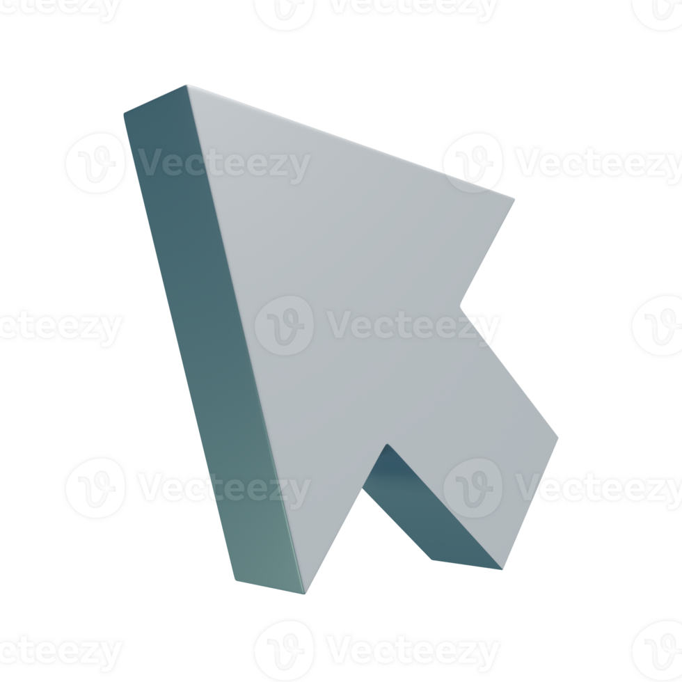 3d render of cursor png