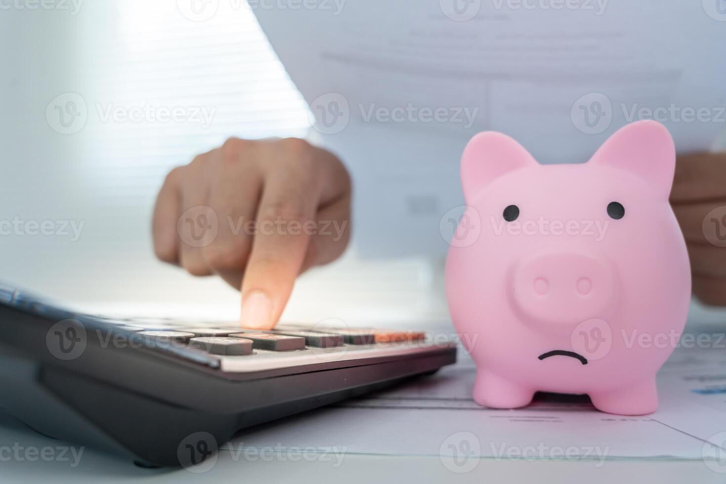 Debt shopping, Debt business, large bills or invoices no money to pay to expenses and credit card debt. shortage, Financial problem, bankruptcy, mortgage, loan, bankrupt, poor, empty wallet photo