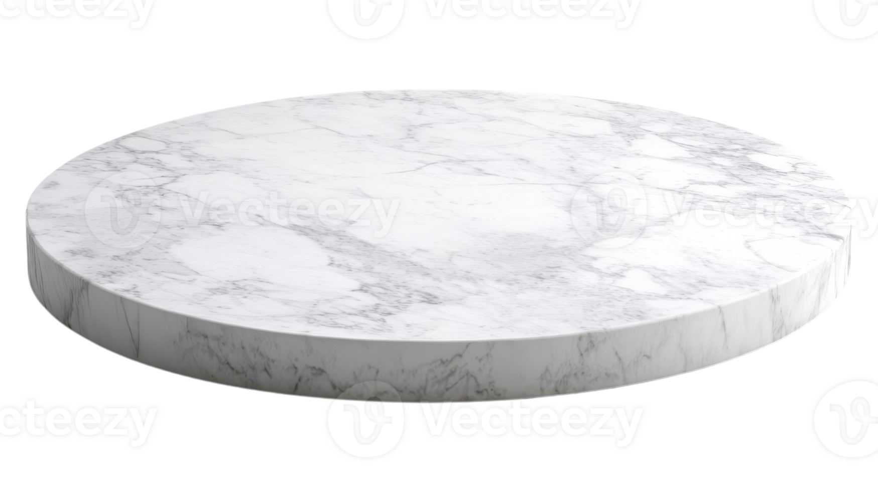 A marble table with a circular top png