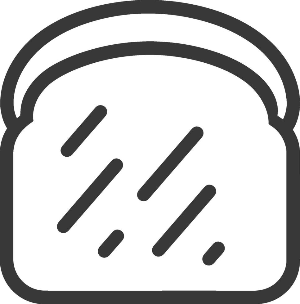 Toast icon illustration vector