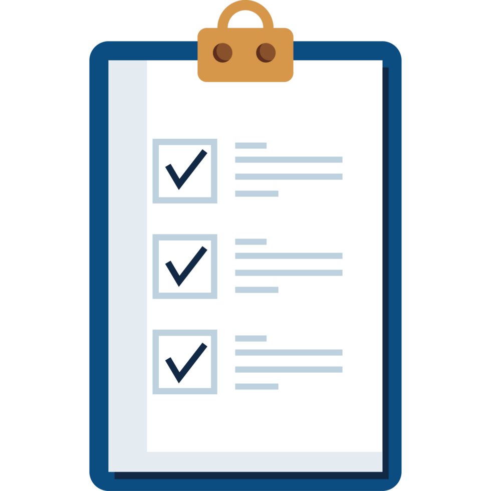 clipboard checklist document png