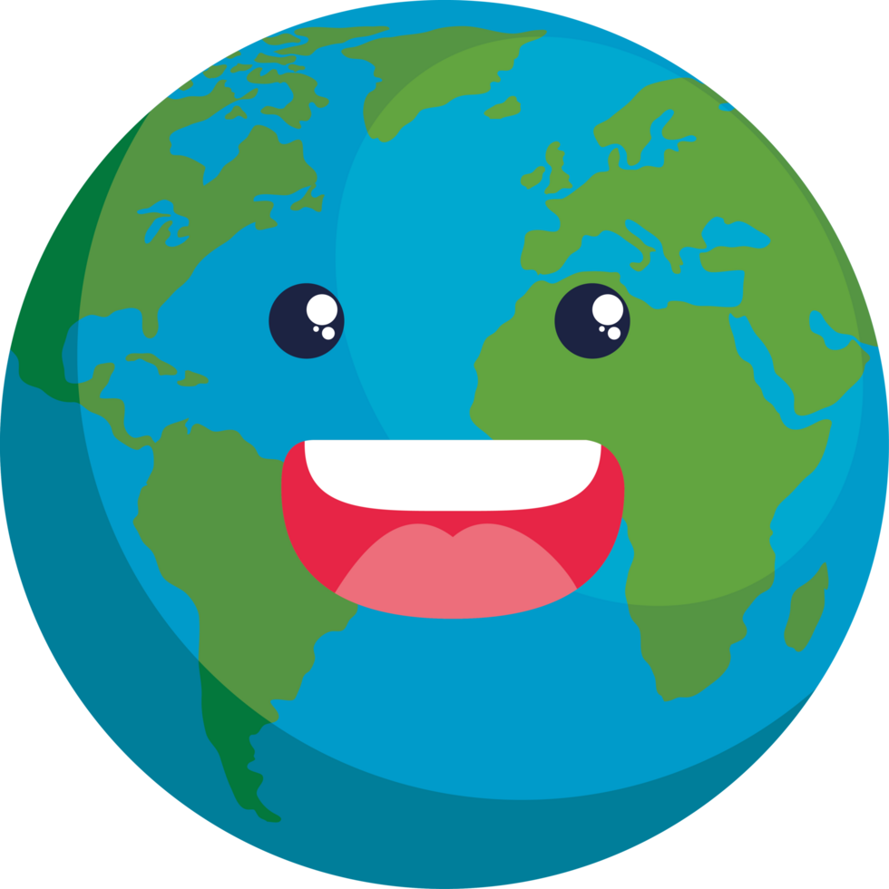 world planet earth character png