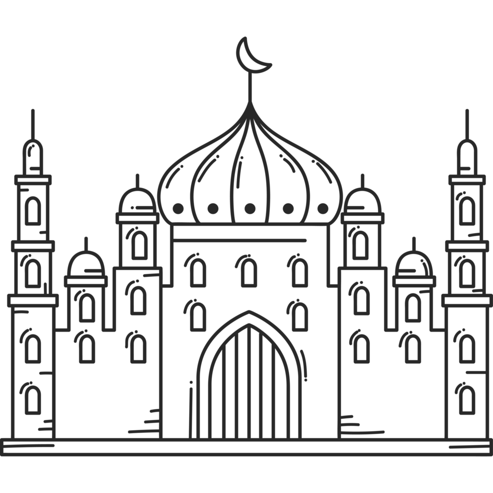 muslim mosque facade png