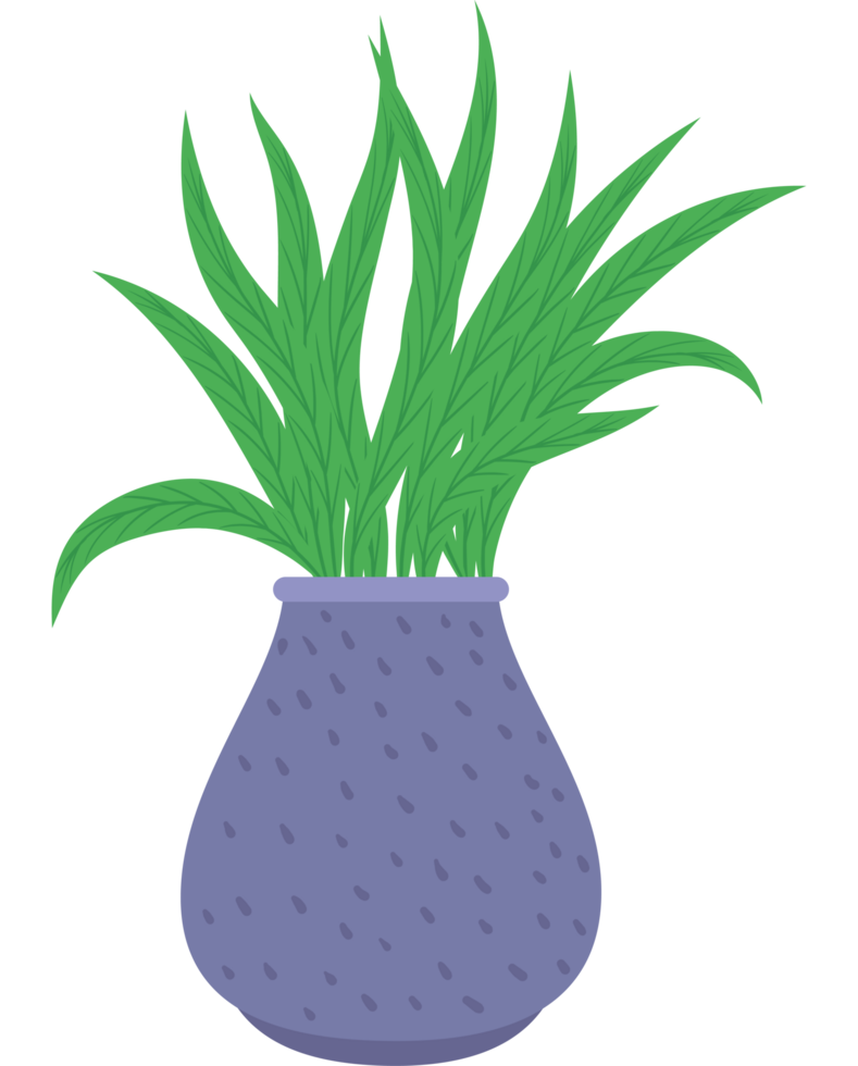 houseplant in purple pot png