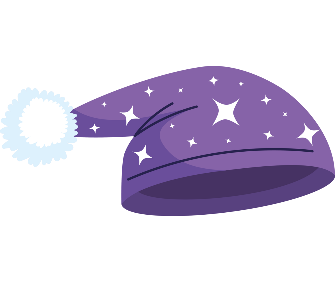 purple pijama hat png
