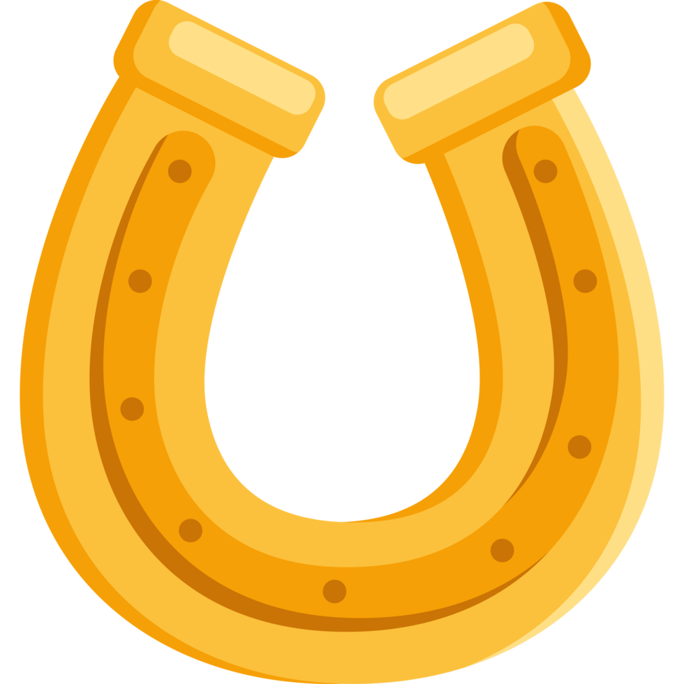 golden horseshoe luck png