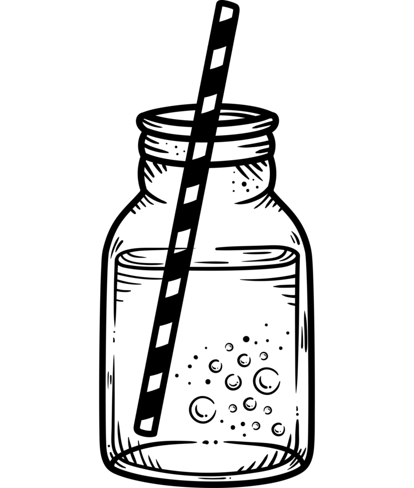 sweet milkshake with straw png