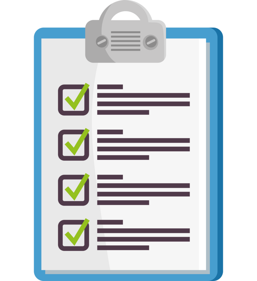 Flat checklist icon png