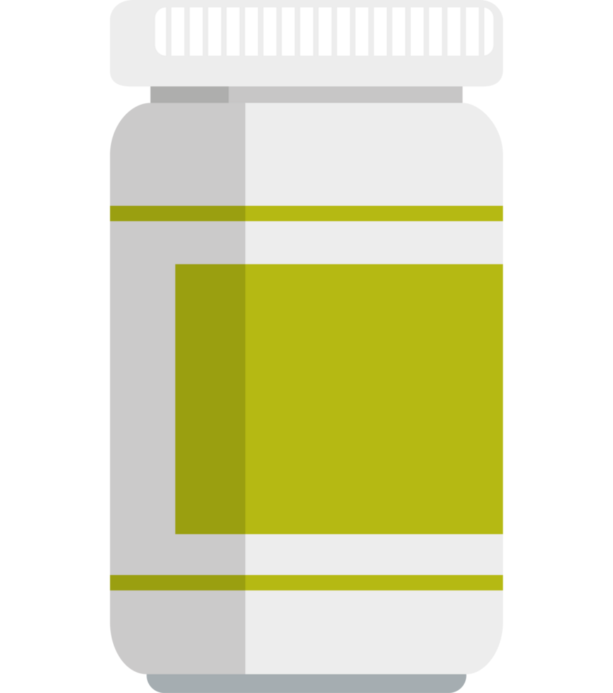 Organic medicine bottle icon isolated png