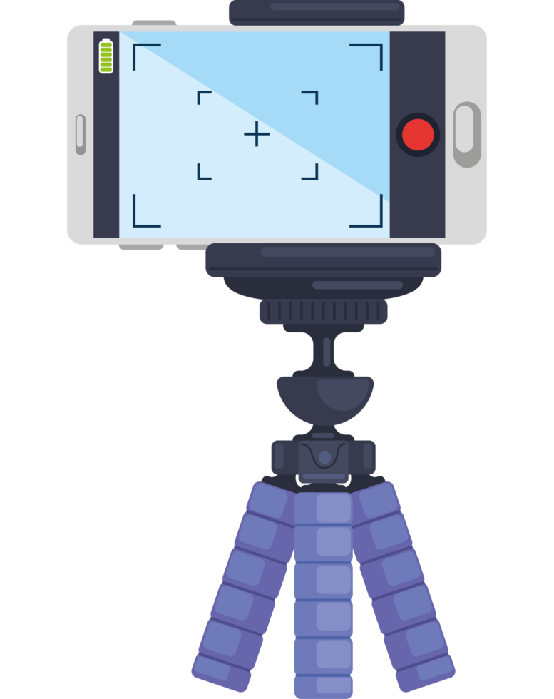 mobile phone on tripod png