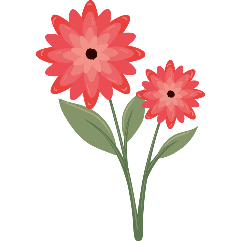 flowers nature and leaf icon png