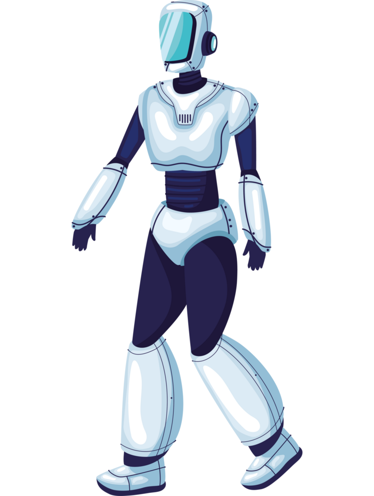 robot ai technology walking png