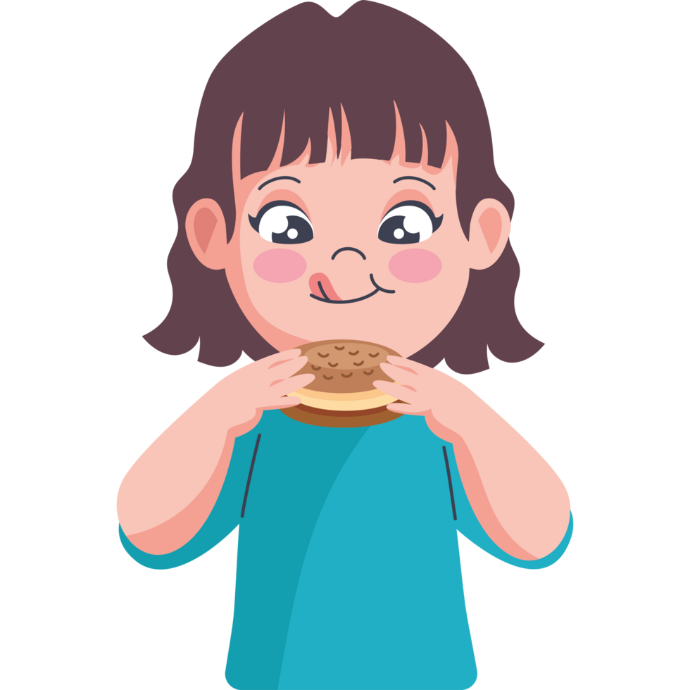 kid eating a cookie png