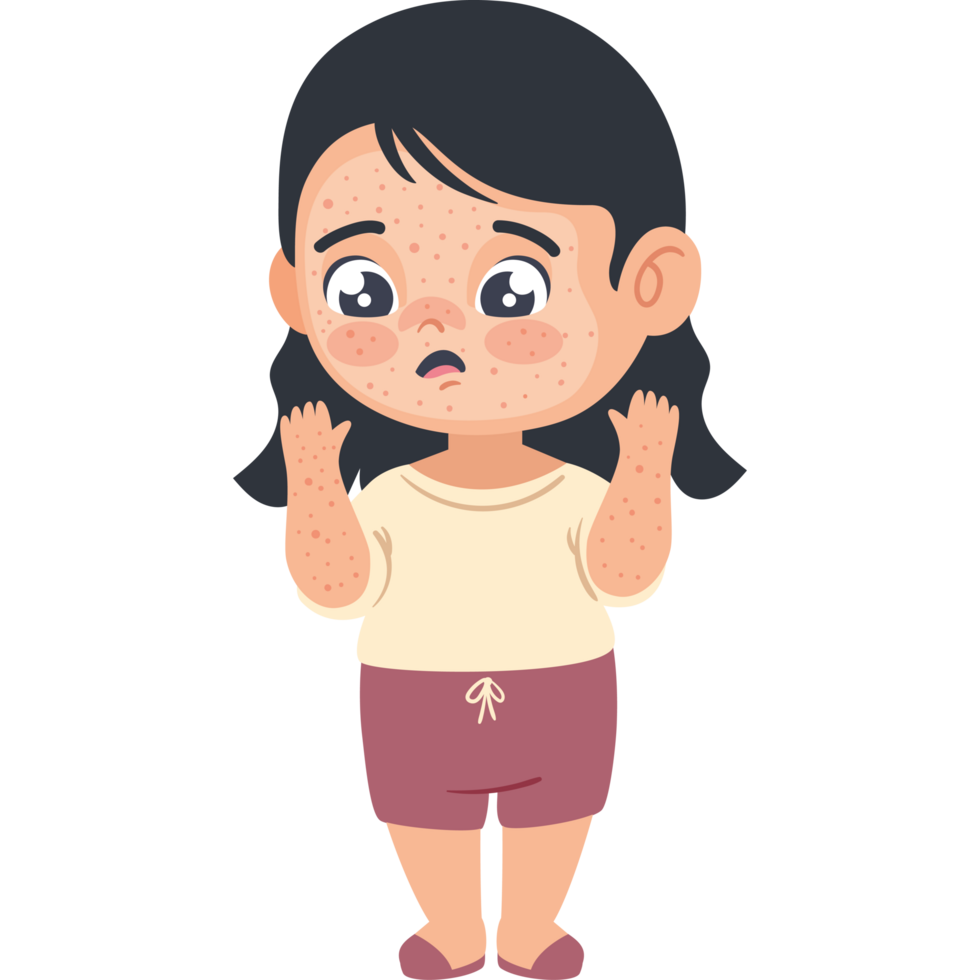 kid sick skin png