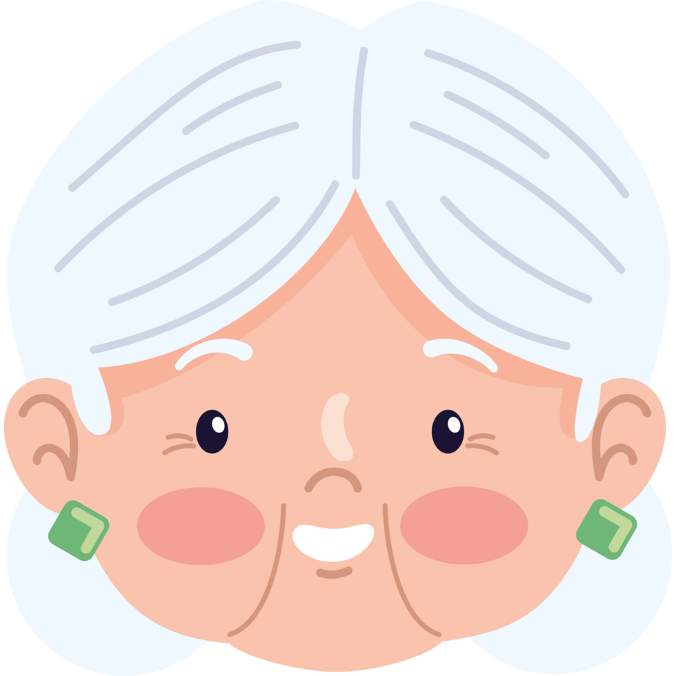 grandma happy face png