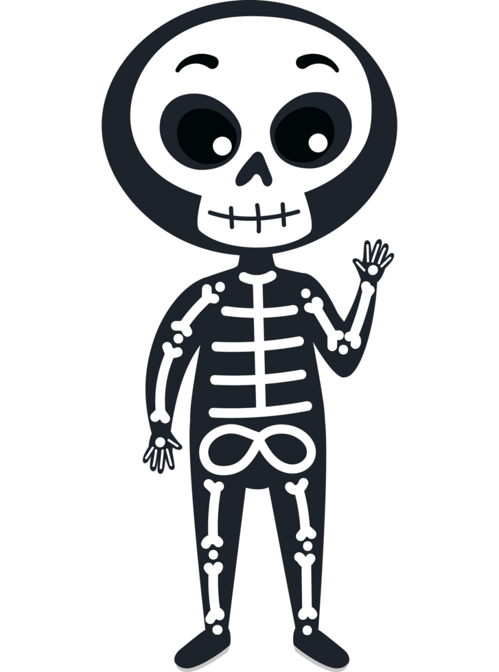halloween character skeleton png