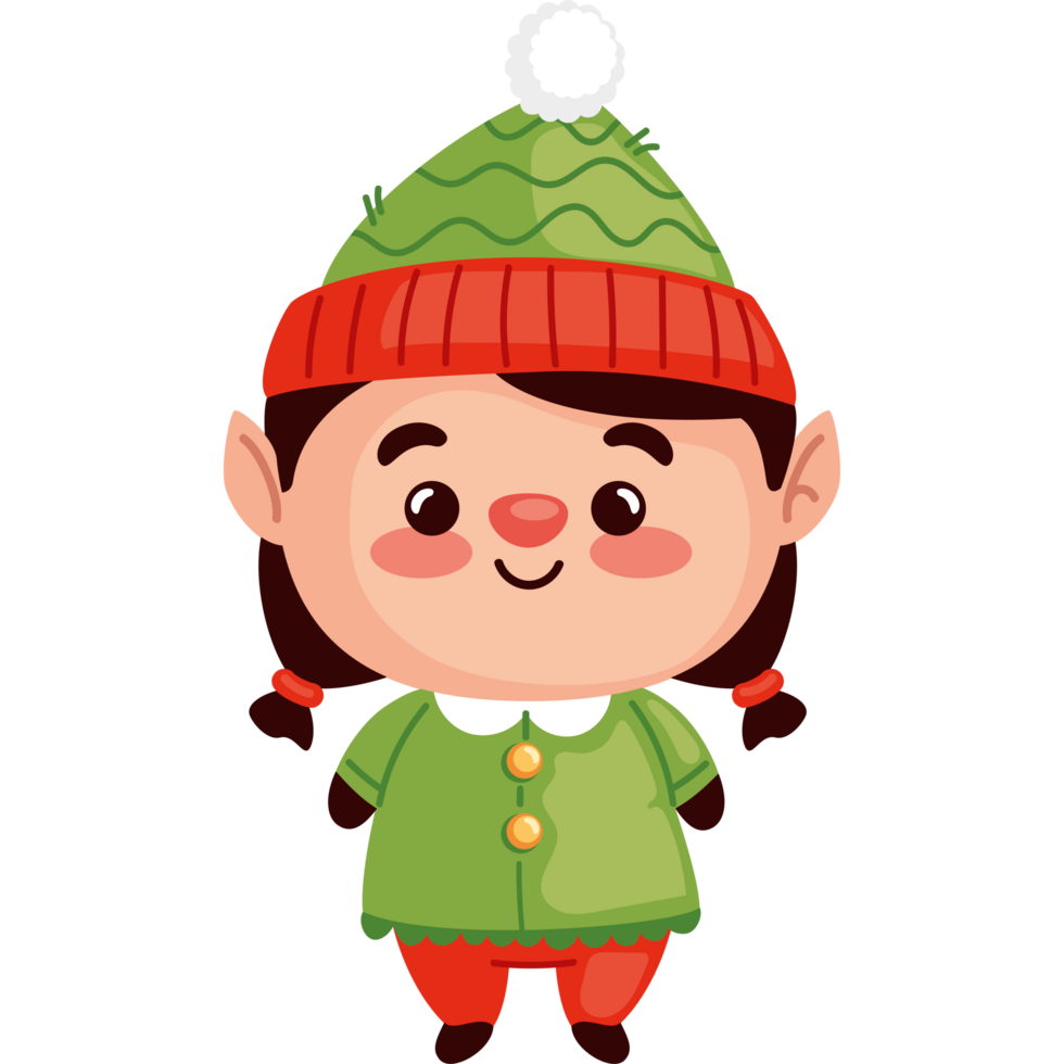 christmas character elf cute png