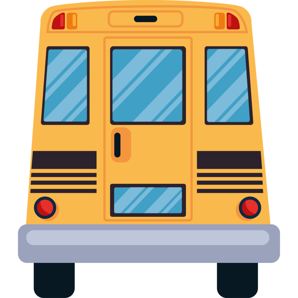 school bus back view png