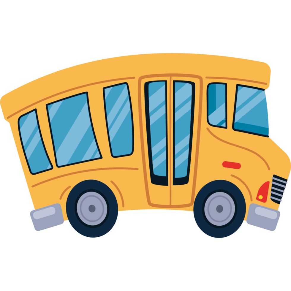 school bus isolated design png