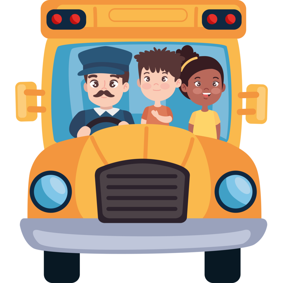 students bus travel png