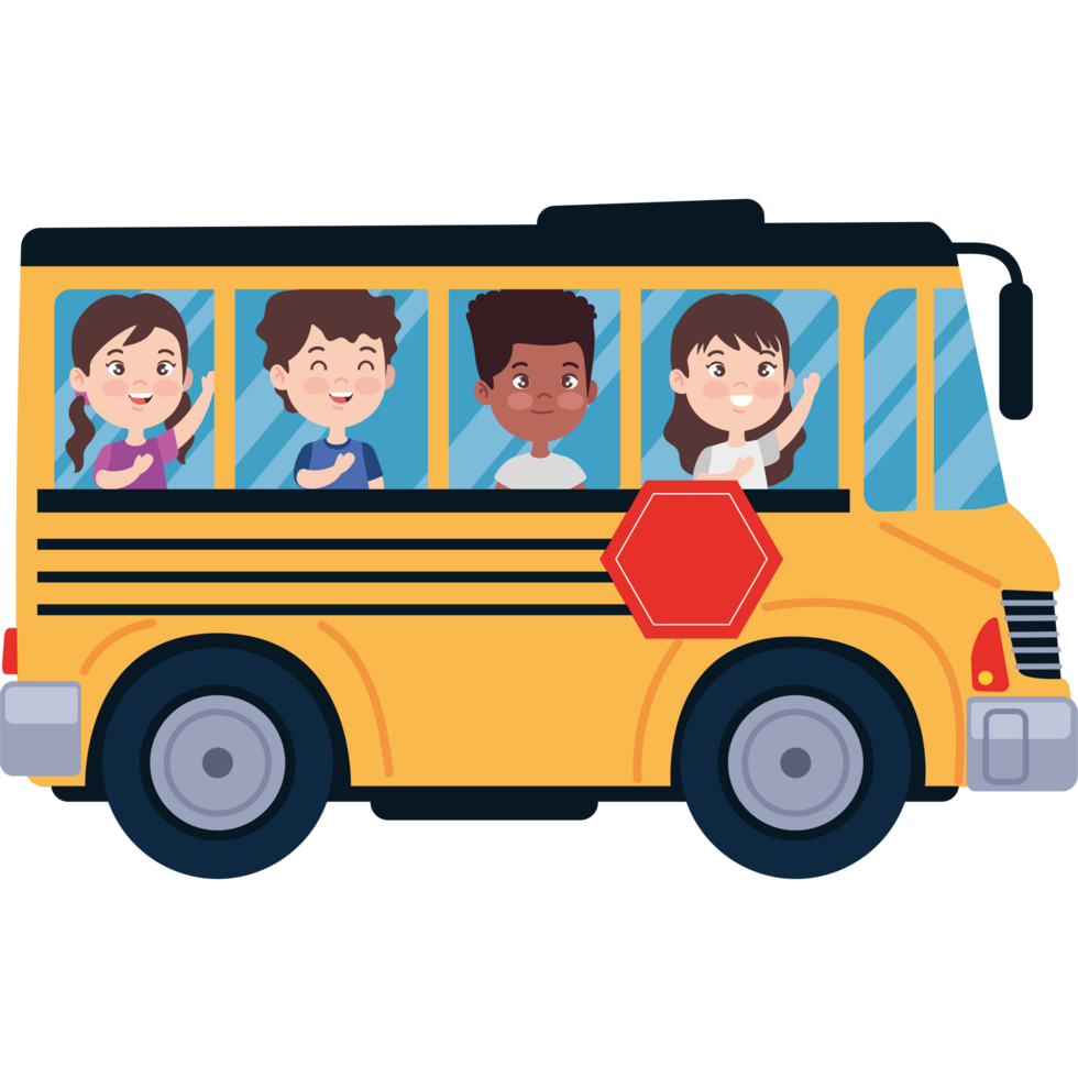 students bus for school png