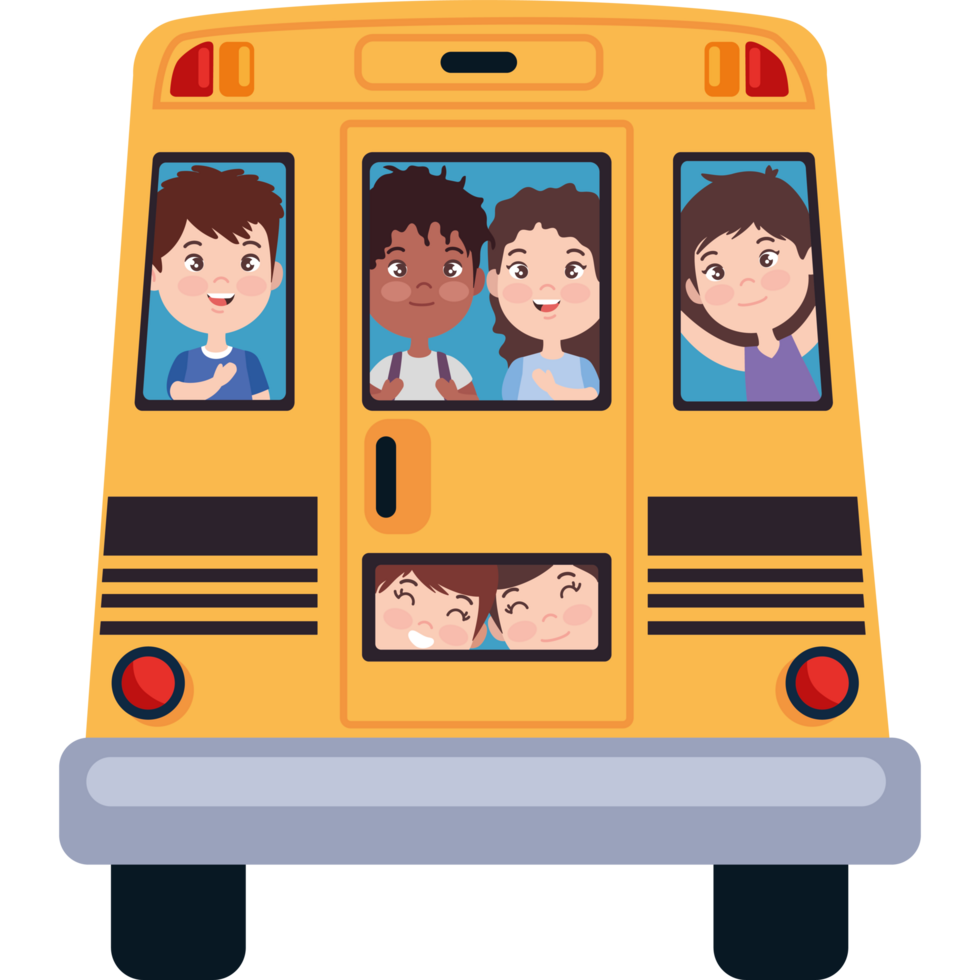 students bus illustration png