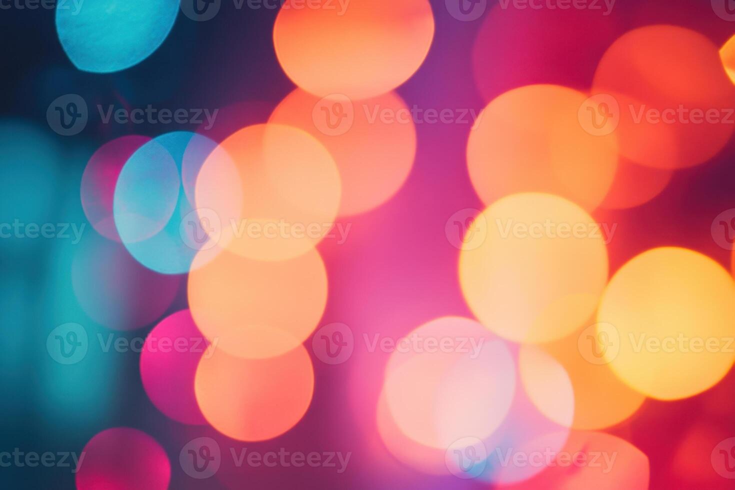 Abstract bokeh background with colorful lights. photo