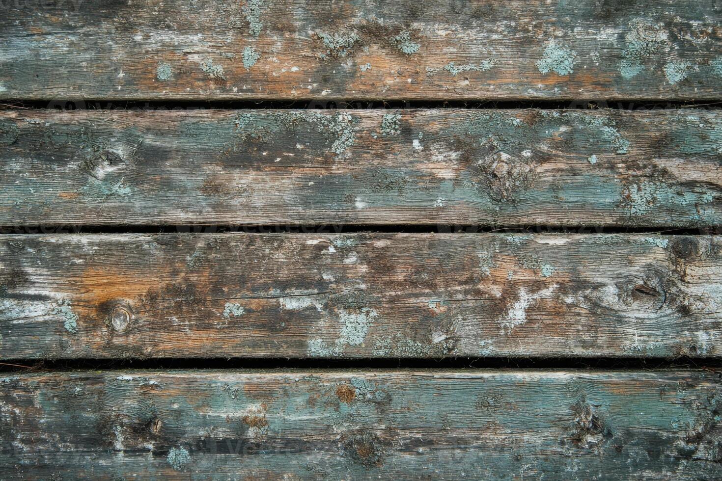 Weathered wooden planks with a rustic texture. photo