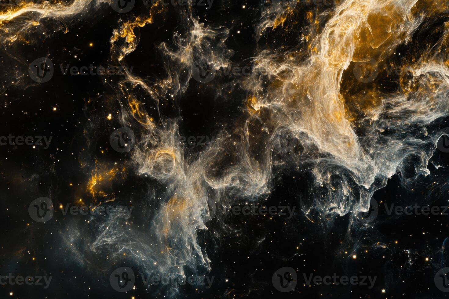 A cosmic nebula of swirling gas and dust, illuminated by stars. photo